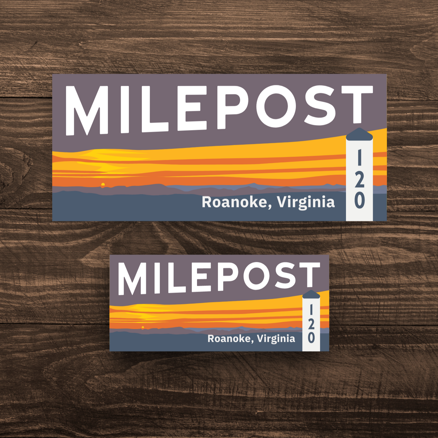 ROA Lifestyle Milepost 120 Vinyl Sticker