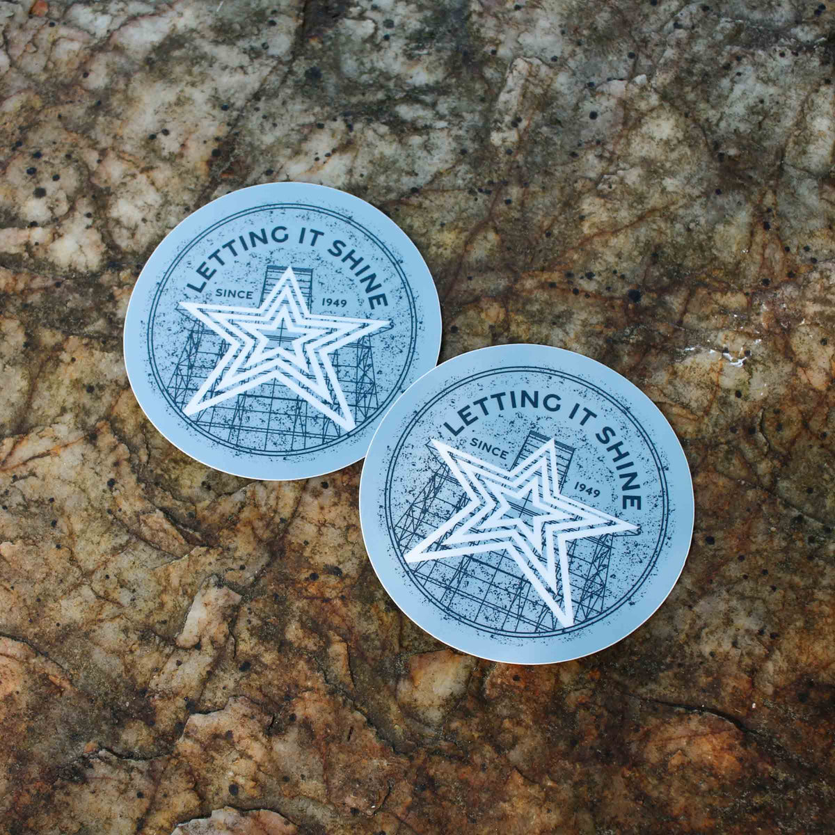 Roanoke Lifestyle Letting it Shine Since 1949 Sticker